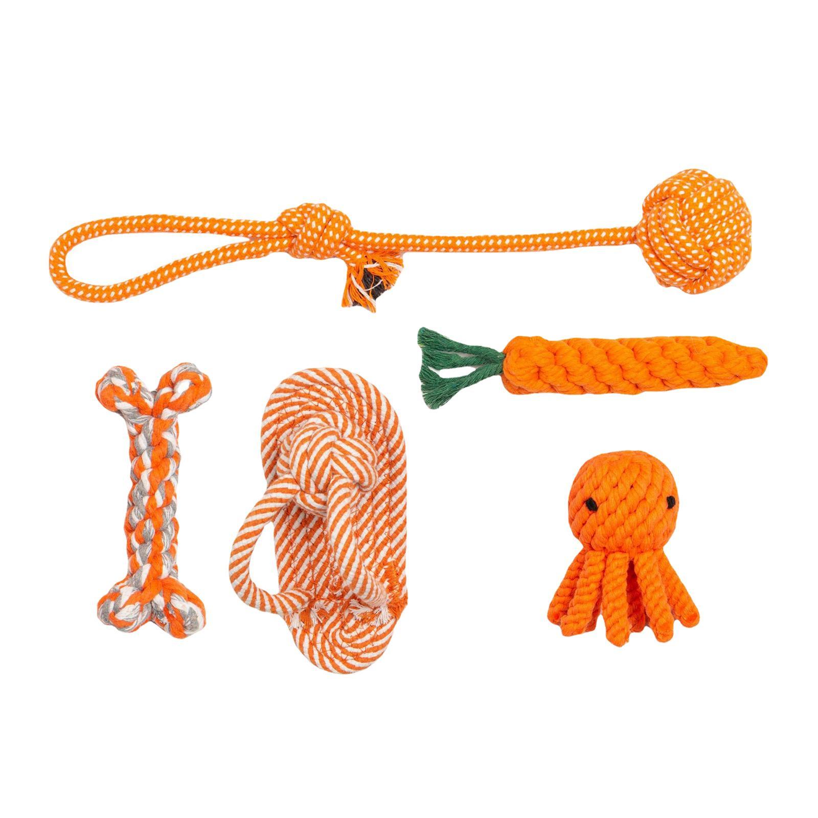 5Pcs Dog Chew Toys Puppy Chew Toys for Teething for Small Medium Large Dogs