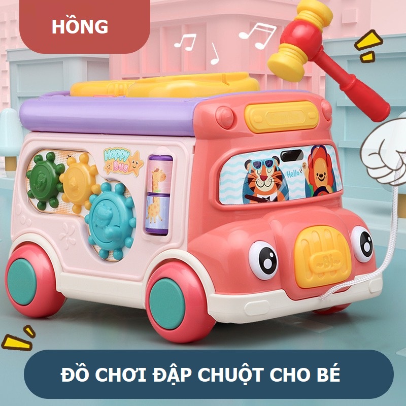 Đồ chơi đập chuột ô tô đa năng Montessori cao cấp cho bé 1 2 3 tuổi, quà tặng sinh nhật cho bé