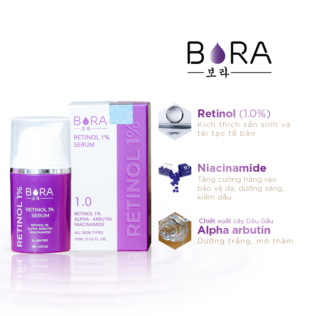 Tinh chất dưỡng trắng da mờ nám Retinol 1.0% serum