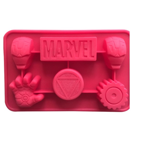 Khuôn silicon siêu nhân Marvel (bàn tay, logo, mặt nạ) làm rau câu 4D pudding, bánh nướng