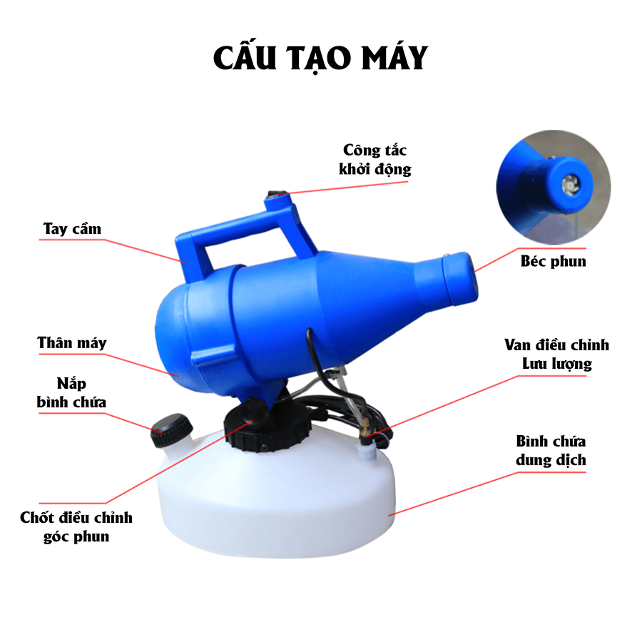 Máy phun sương khử khuẩn 1 cửa phun