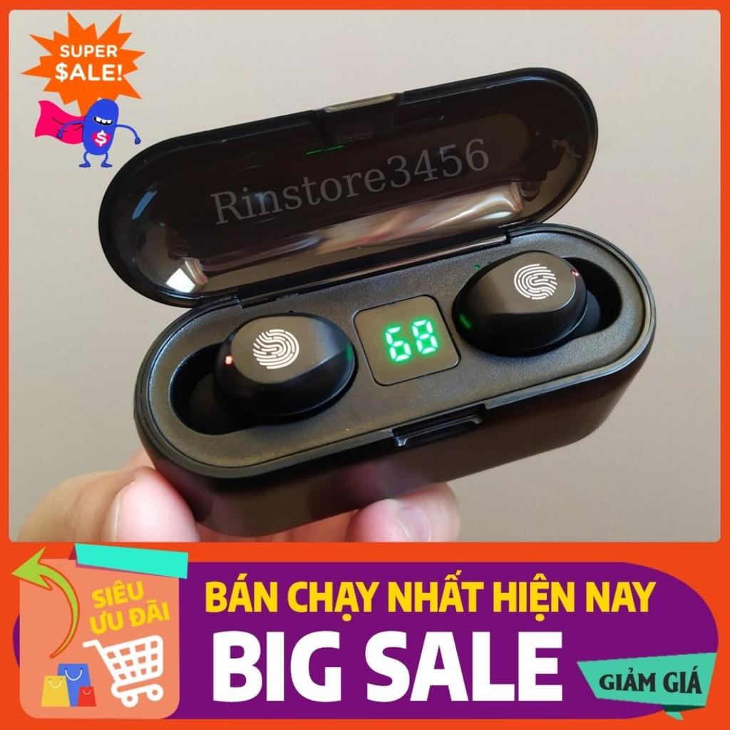 Tai nghe Bluetooth không dây 5.0 AMOI F9 nút cảm ứng không dây kèm sạc dự phòng chuyên Gaming dành cho iphone và android