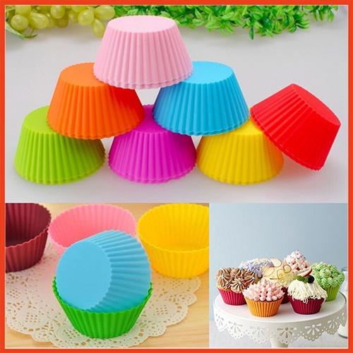 Combo 6 Khuôn Bánh Tart Silicon Nhiều Màu An Toàn