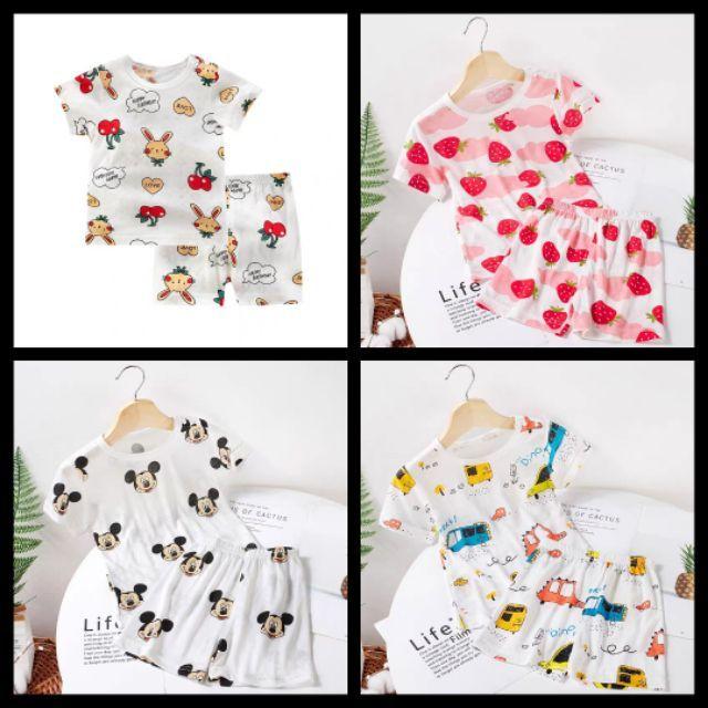 Bộ cotton thông hơi cực mát cho bé iu