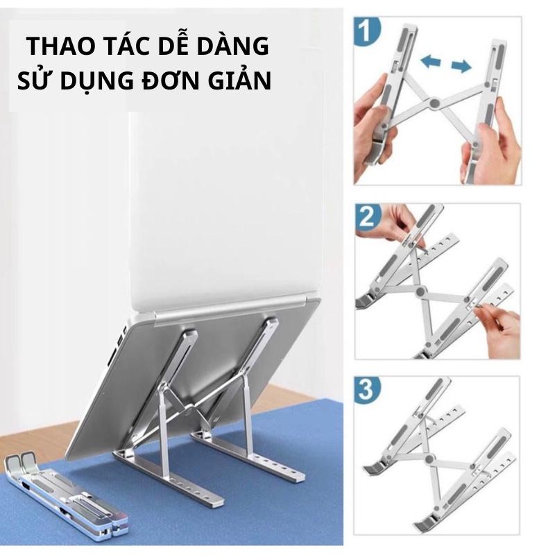 Kệ Đỡ Máy Tính, Giá Đỡ Laptop Nhôm, Kèm Túi Đựng,Thiết Kế Nhỏ Gọn,Tản Nhiệt Máy Tính,Tùy Chỉnh Độ Cao