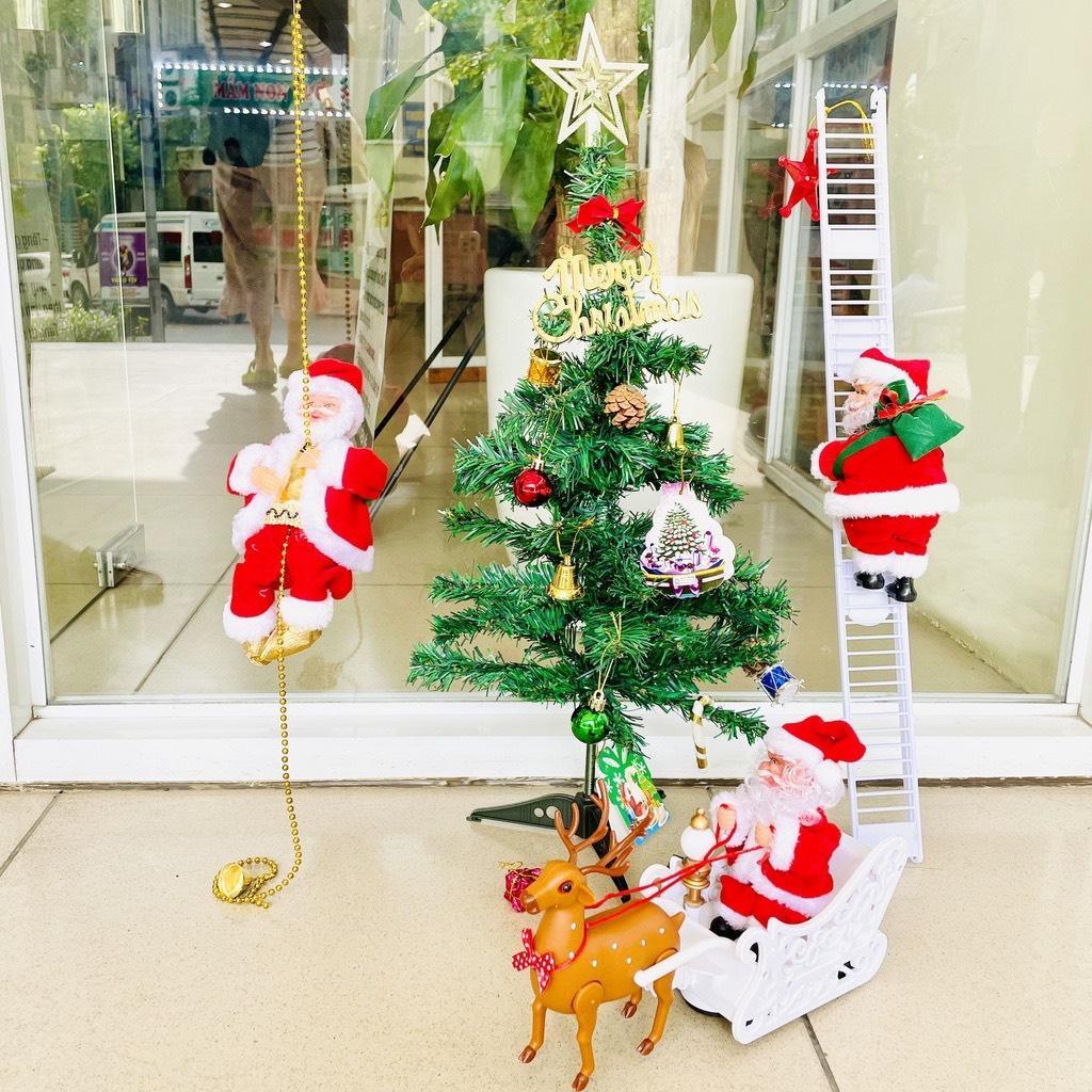 TẶNG PIN Đồ chơi ông già NOEL leo thang quà tặng giáng sinh hoặc phụ kiện trang trí Noel ngày lễ giáng sinh
