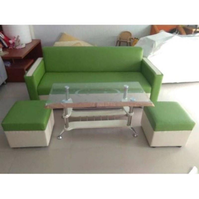 Bộ ghế sofa da phòng khách nhỏ