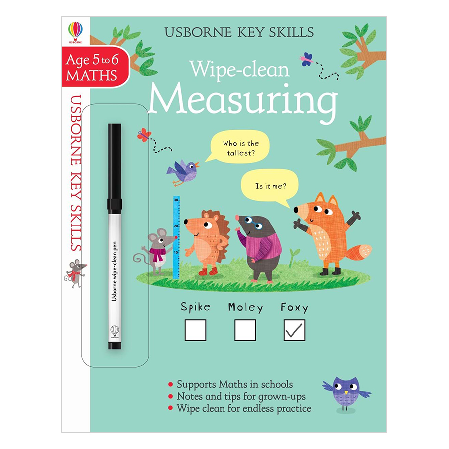 Usborne Key Skills Wipe-Clean: Measuring 5-6