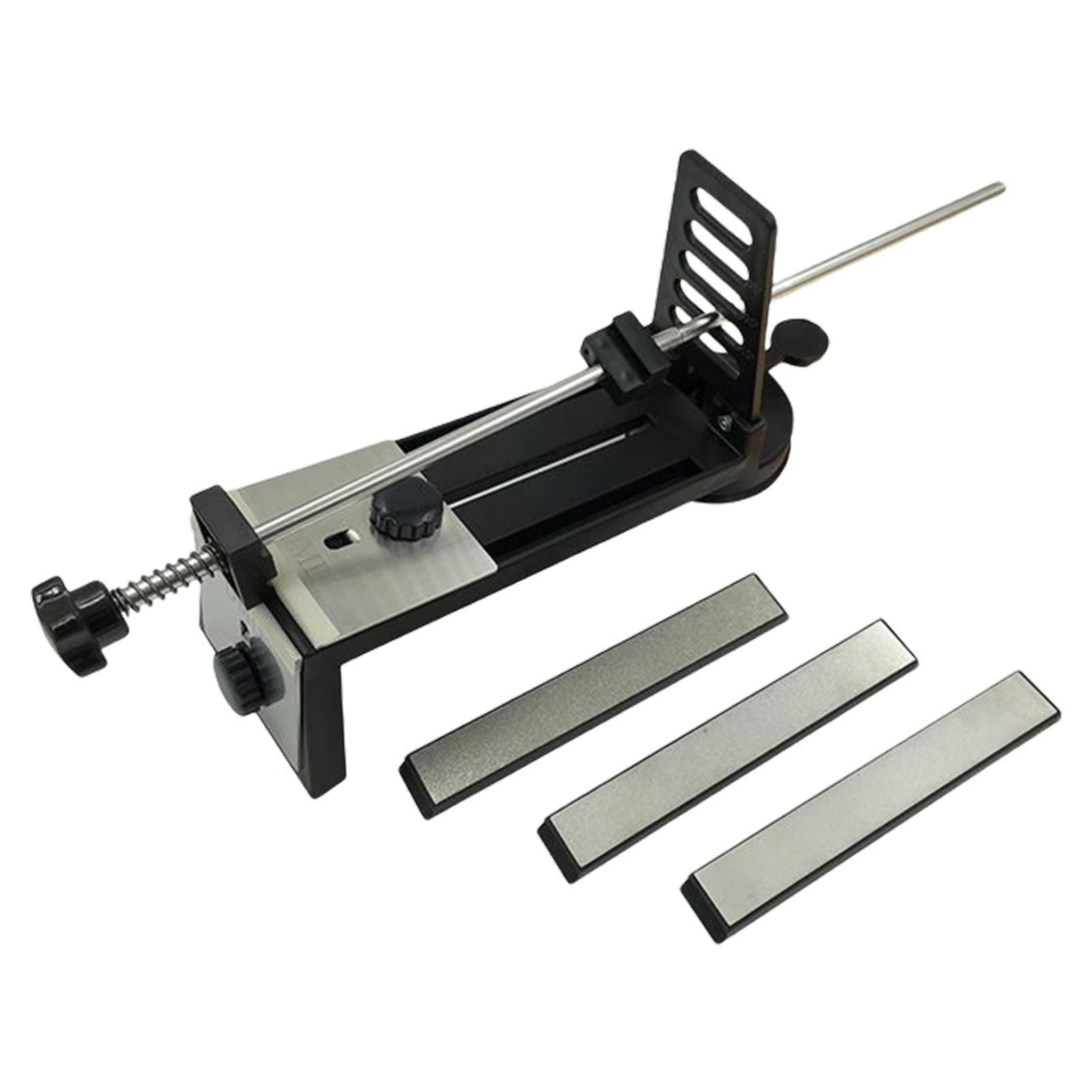 Manual Knives Sharpener W/ Sharpening Stone Multifunction for Various Knives