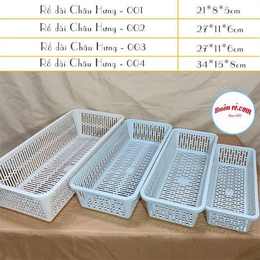 Rổ chữ nhật dài Châu Hưng (MS: RVD-001;002;003;004) – Buôn rẻ 01370
