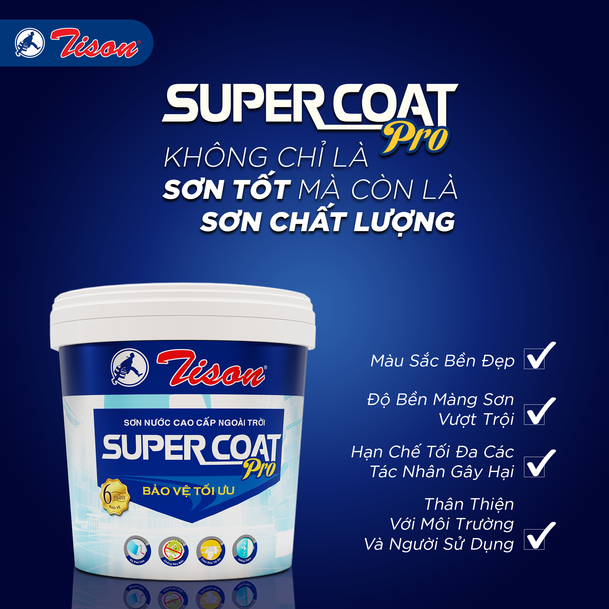 Sơn ngoại thất Supercoat Pro