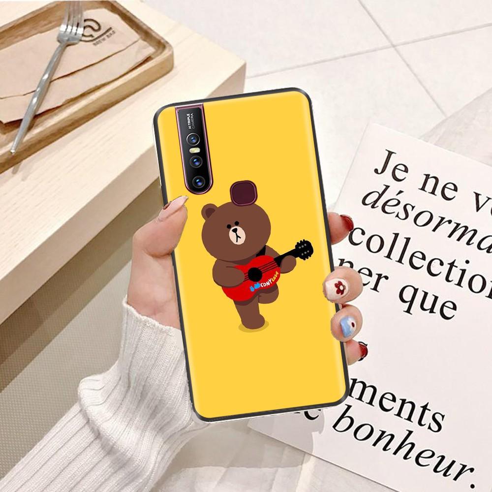 Ốp lưng dành cho điện thoại ViVo Y81 Viền dẻo TPU hình Gấu Nâu Cute