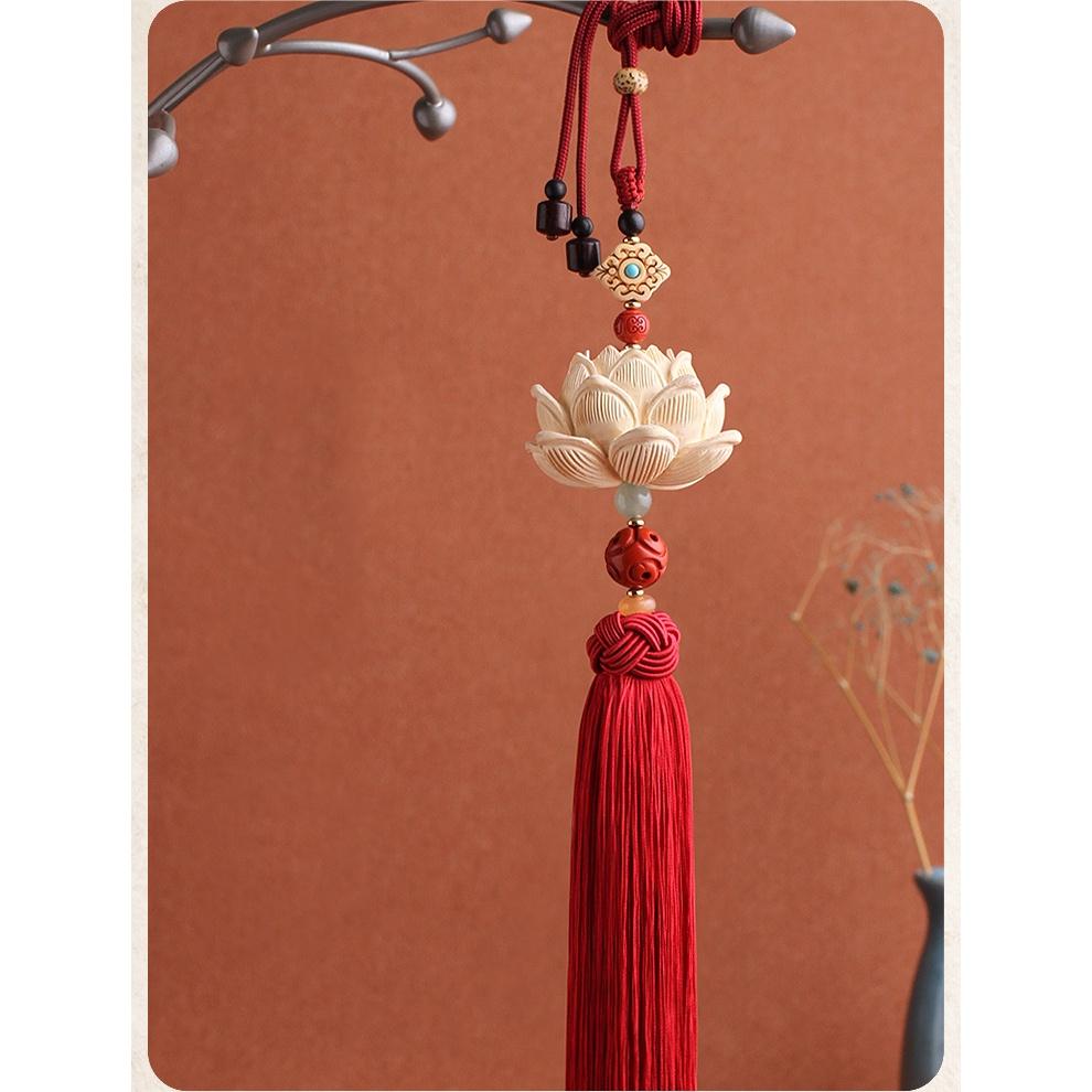 Khánh Treo gương ô tô Hoa Sen Gỗ Hoàng Dương