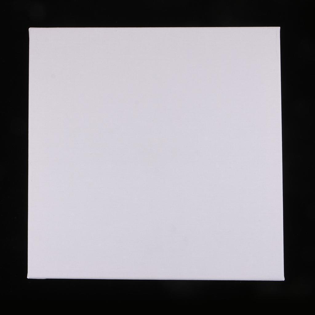 2x Artist Free 16"x 16" Blank White Wooden Frame Canvas Panel Boards