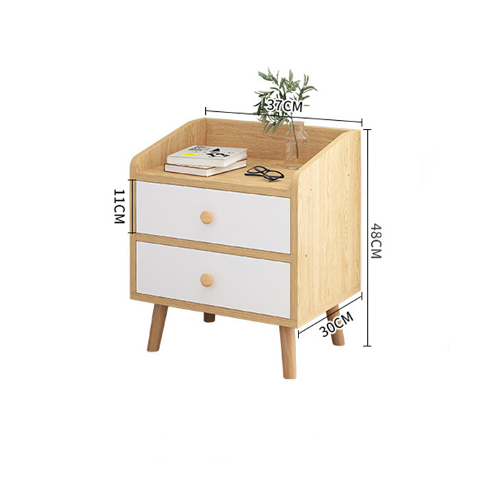 Tủ đầu giường có 2 ngăn kéo, táp đầu giường 2 ngăn kéo PUK001