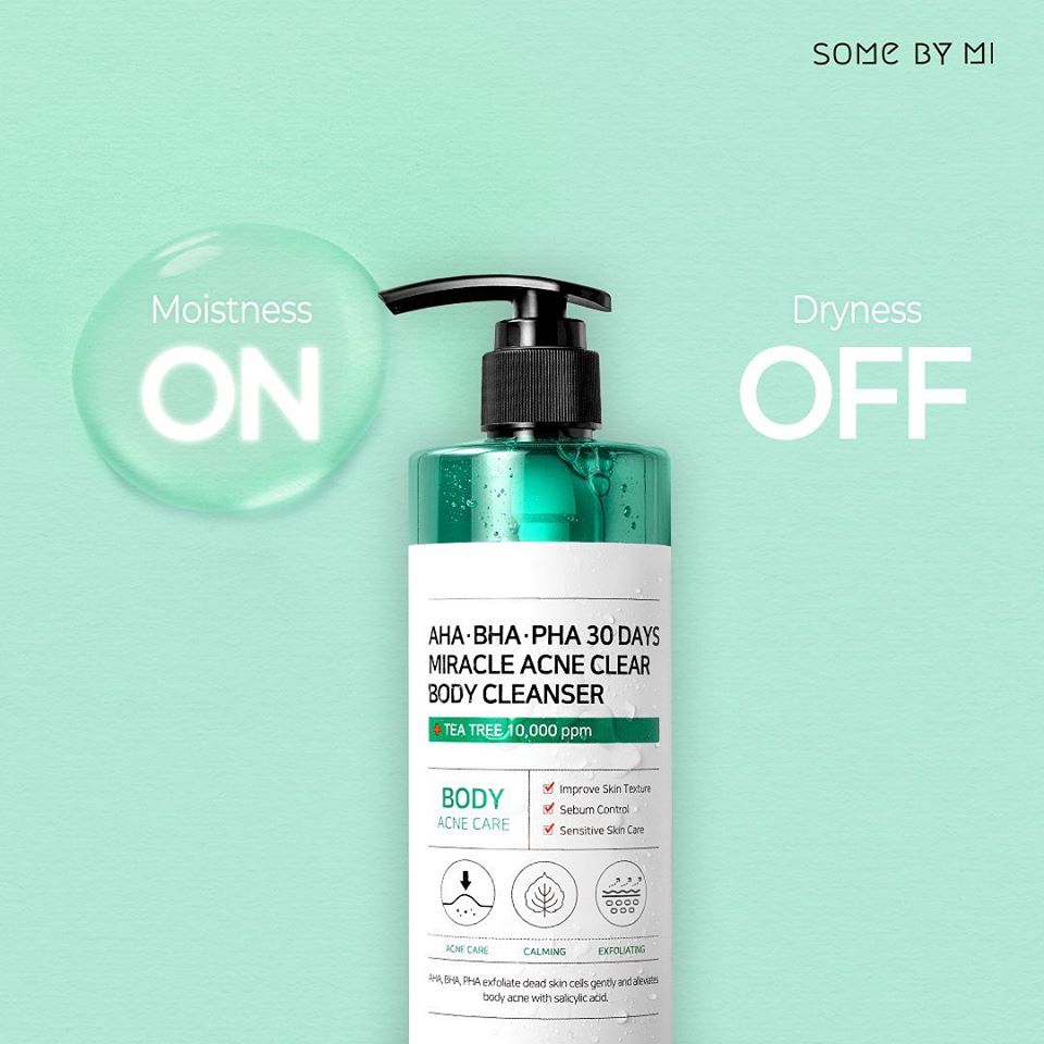 Sữa Tắm Some By Mi AHA-BHA-PHA 30 Days Miracle Acne Clear Body Cleanser 400g