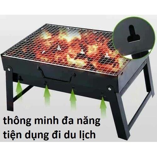 Bếp Nướng Than Chống Khói Kèm Vỉ Nướng Hình Chữ Nhật AT0050