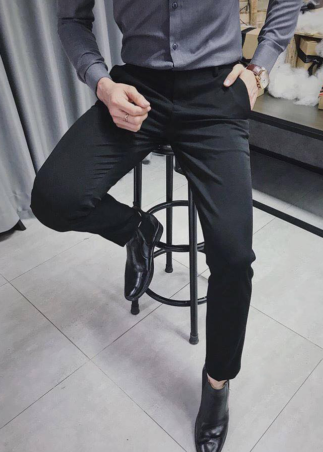 Quần Âu Nam Đen Dáng Body DEN01