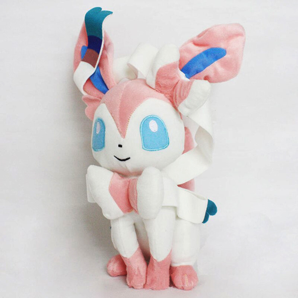 Gấu Bông Pokemon - Eevee Sylveon Hệ Tiên (35 Cm) Gb298 (Tặng 1 Móc Khóa Dây Da Pu Đính Đá Lấp Lánh Màu Ngẫu Nhiên)