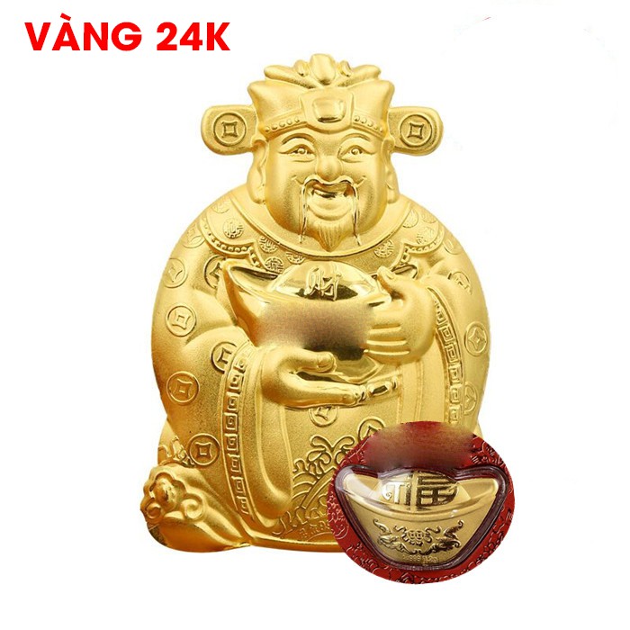 Lì Xì Thần Tài, Hình Hổ Vàng Mạ Vàng 24K - Bao Lì Xì May Mắn Rước Tài Lộc