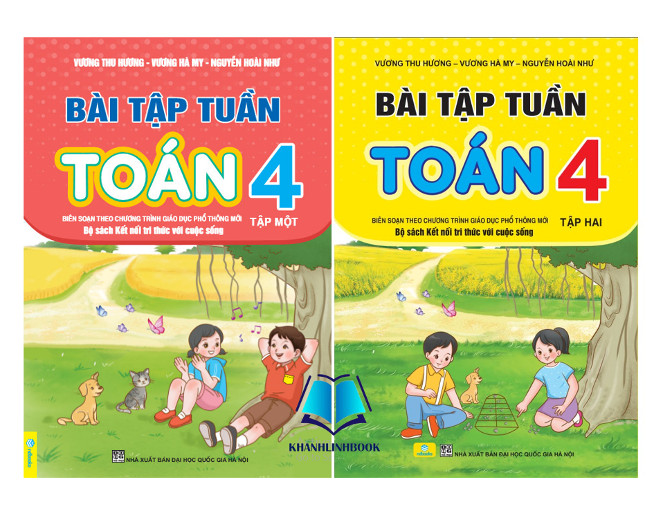 Hình ảnh Sách - Combo Bài Tập Tuần Toán 4 - tập 1 + 2 - Kết Nối Tri Thức