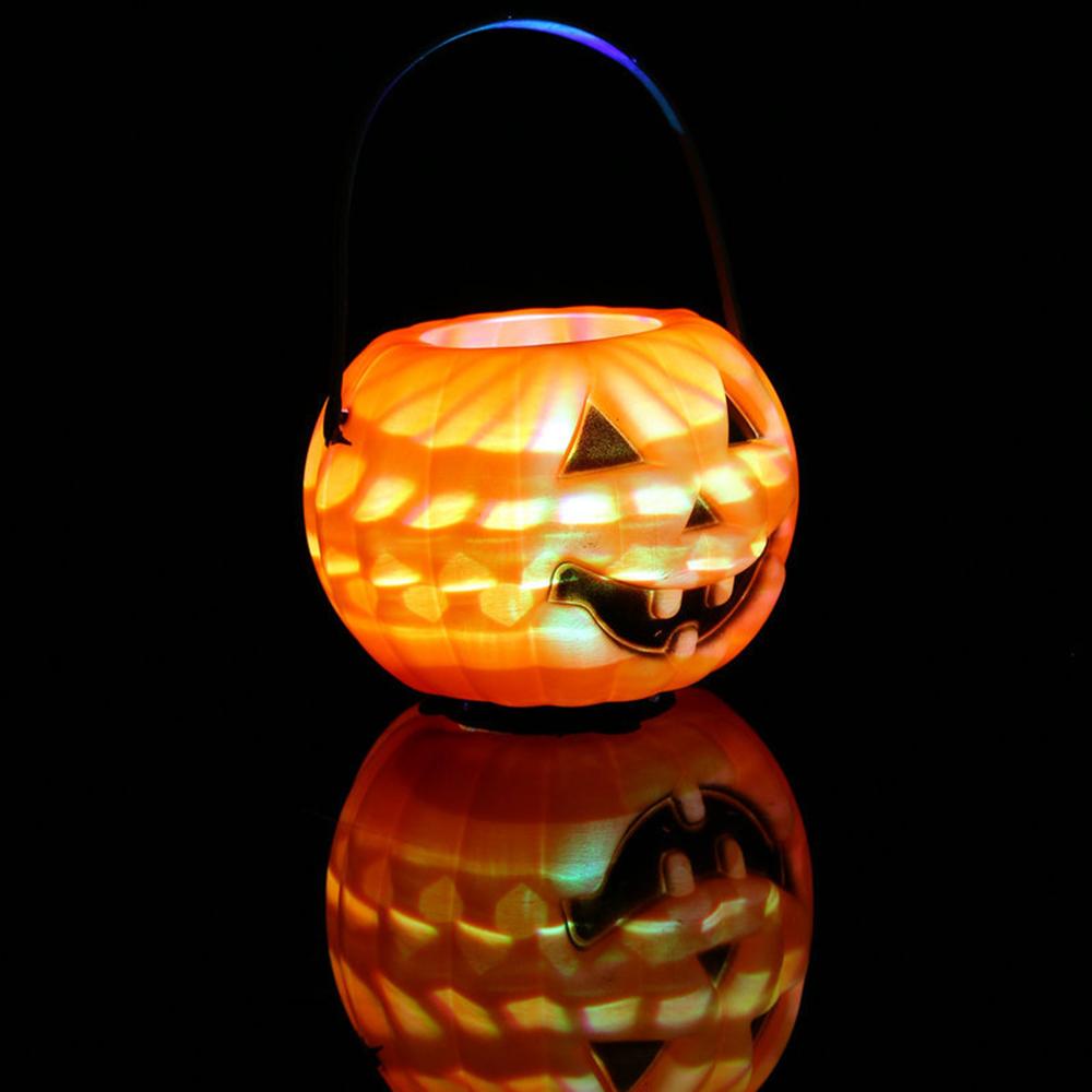 Đèn LED bí ngô Haloween cầm tay Dùng pin cho trẻ em