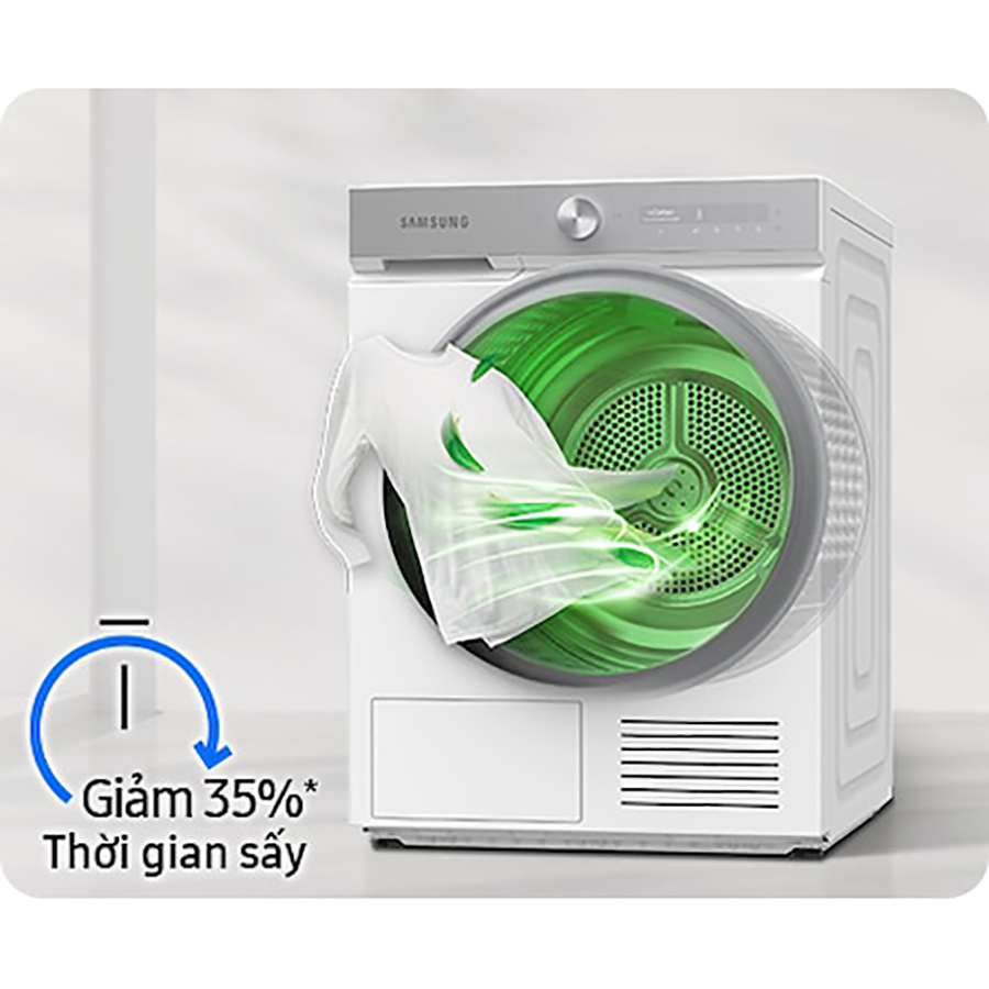 Máy sấy bơm nhiệt  thông minh Bespoke AI với Sấy cảm biến AI Dry DV90BB9440GHSV , 9kg chỉ giao HN