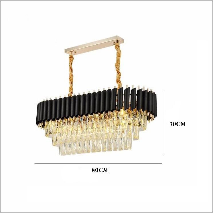 Đèn thả mâm XIOPA pha lê kiểu dáng sang trọng trang trí nội thất hiện đại - .