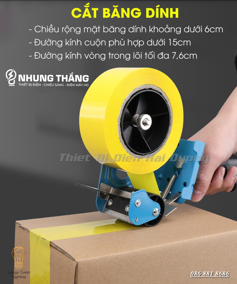 Dụng Cụ Cắt Băng Dính T15009 - Có Cán Tay Cầm Cao Cấp Lớn - Nhanh Gọn Và Hiệu Quả