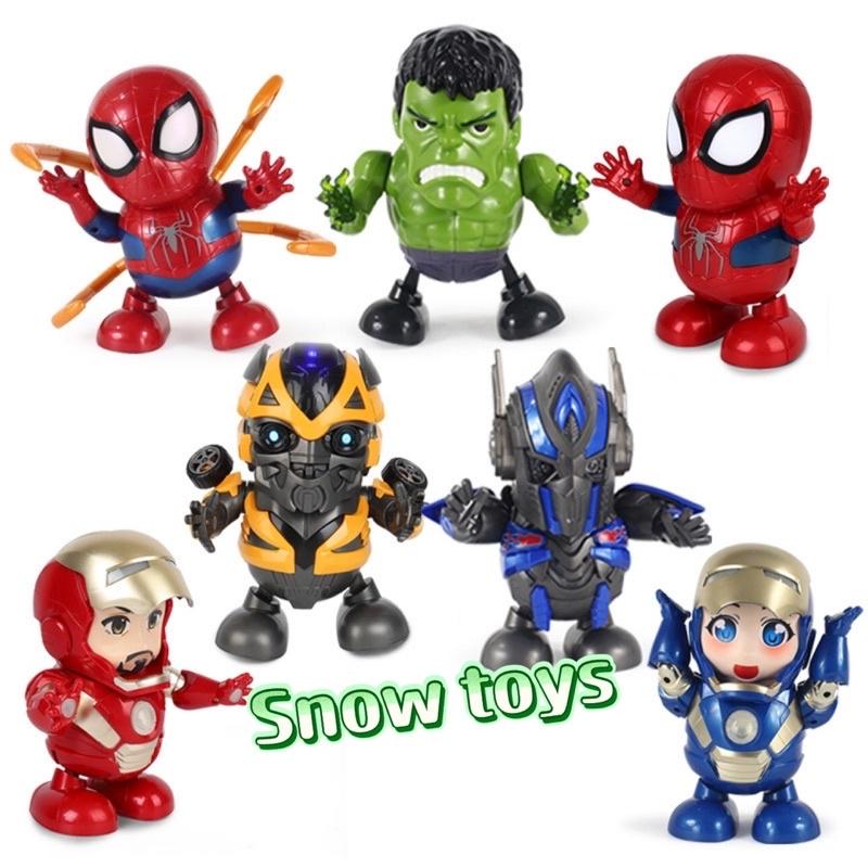 Robot nhảy múa Dance Hero nhảy múa phát nhạc ánh sáng nhấp nháy - Captain America Spider man Iron man Batman Thanos