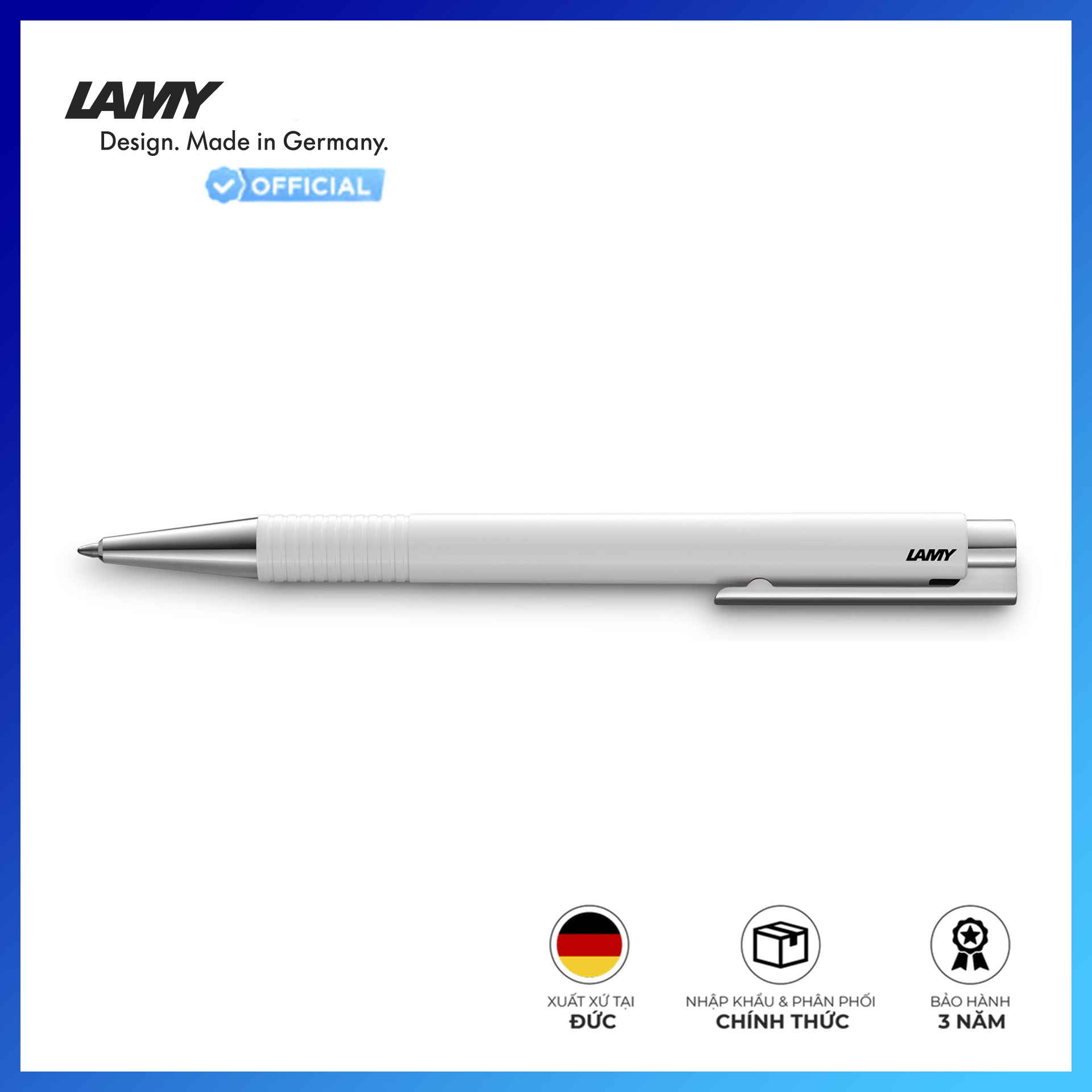 Bút Bi Lamy Logo M+ - Trắng #4030229