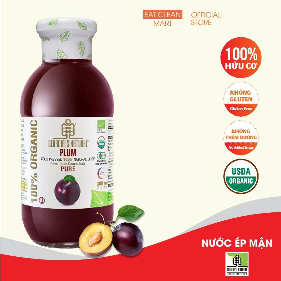 Nước Ép Lạnh 100% Hữu Cơ Trái Mận Tự Nhiên Georgia's Natural - ORGANIC Cold Pressed Natural Pure Plum Juice - 300ml