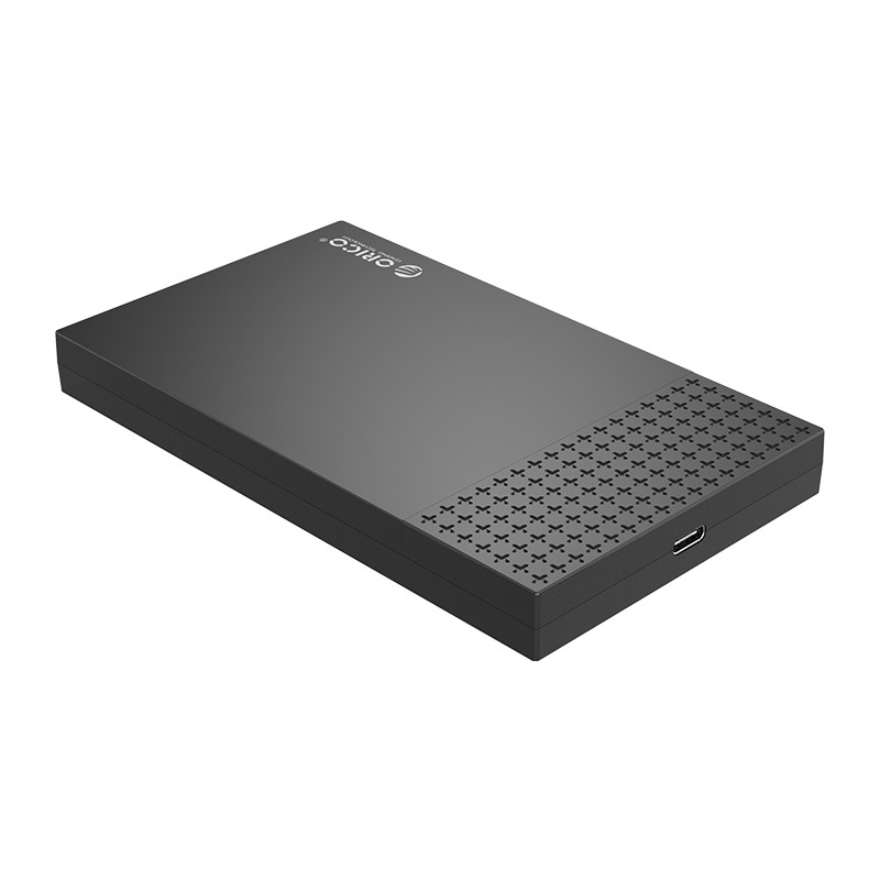 Hộp Đựng Ổ Cứng ORICO 2526C3-BK (Đen) 2.5"" SSD/HDD SATA 3 USB 3.1 Type-C Hàng Chính Hãng