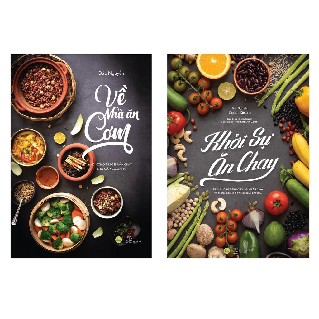 Sách - Combo Về nhà ăn cơm và Khởi sự ăn chay - AZbook