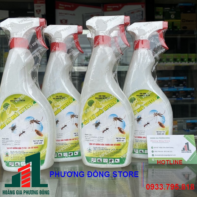 Dầu trừ muỗi Vipesco (Hương chanh, Hương hoa hồng)