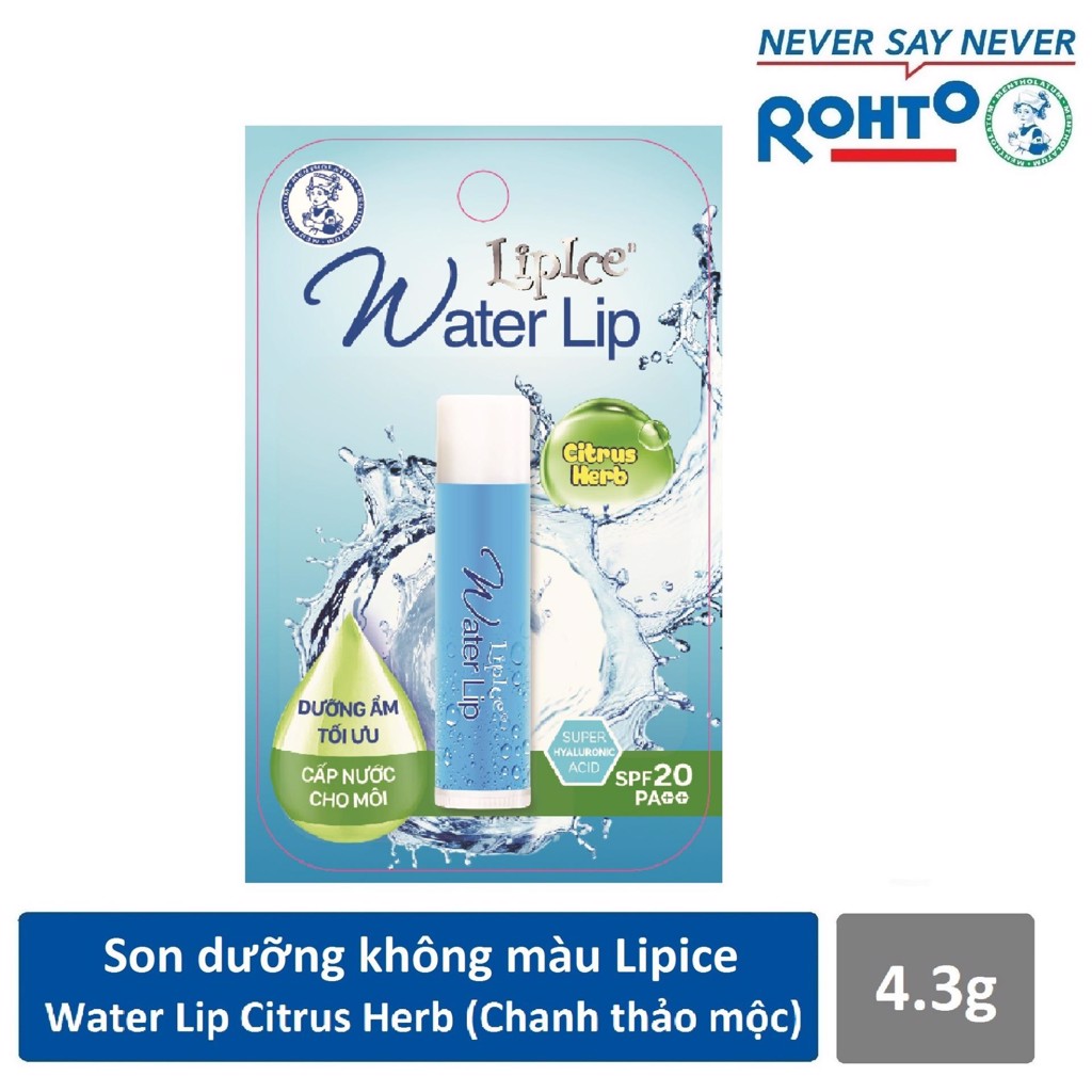 LipIce Son Dưỡng Hương Chanh Thảo Mộc SPF20 PA++ Citrus Herb Water Lip 4.3g