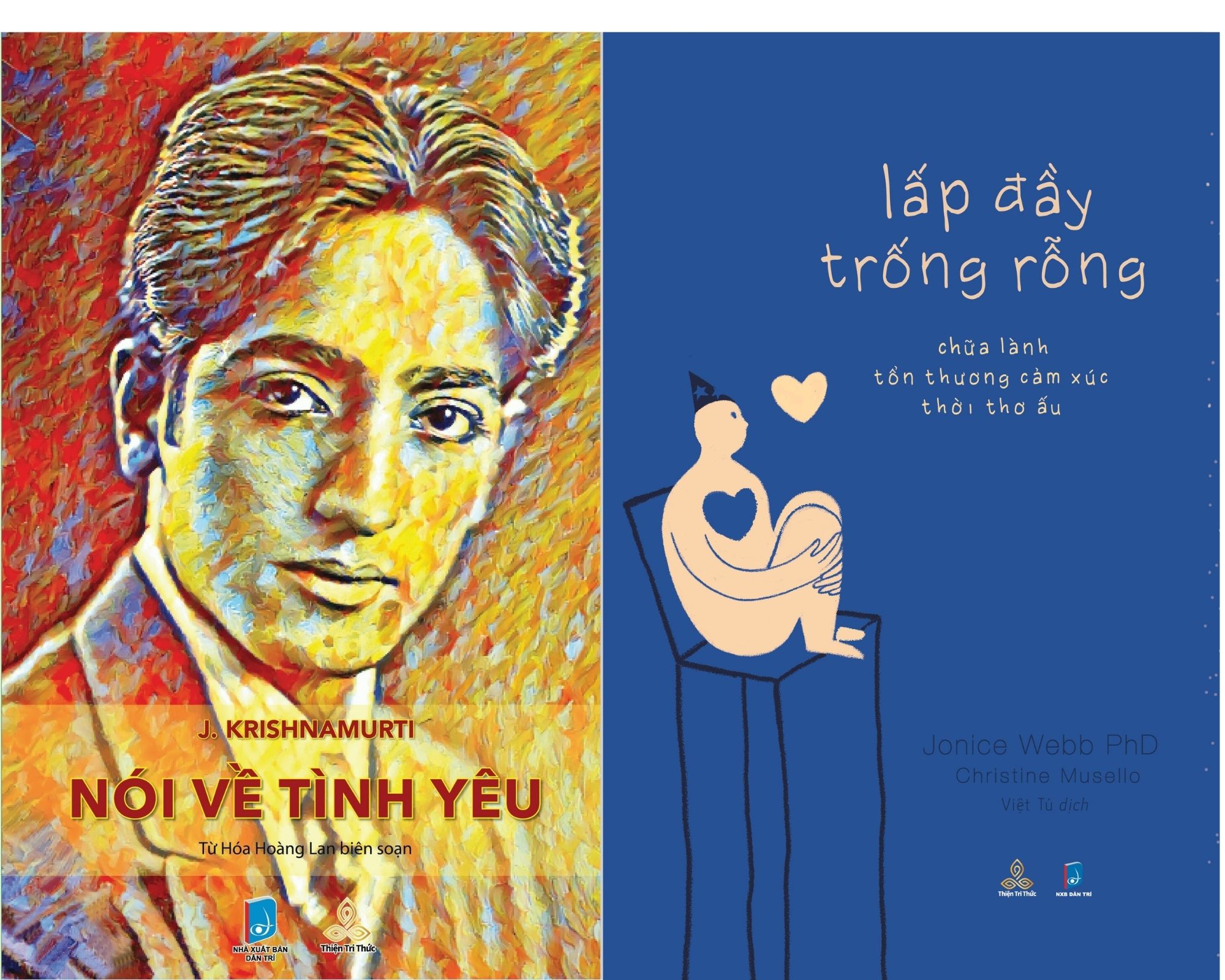 Combo sách Krishnamurti Nói Về Tình Yêu và Lấp Đầy Trống Rỗng