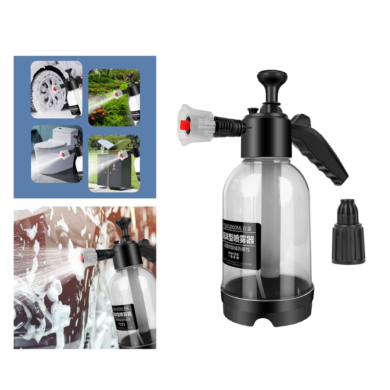 Car Wash Foam Pressure Sprayer 2L Multipurpose for Indoor Outdoor Lawn