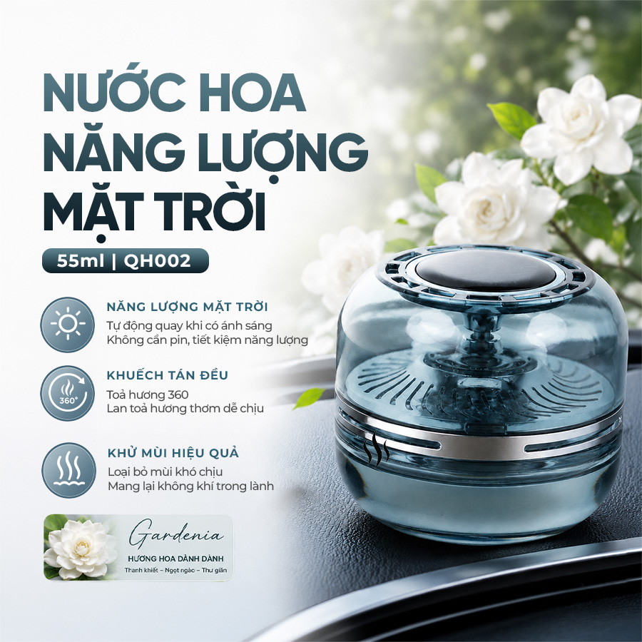 Nước Hoa Năng Lượng Mặt Trời CIND QH003 Gardenia 55ml