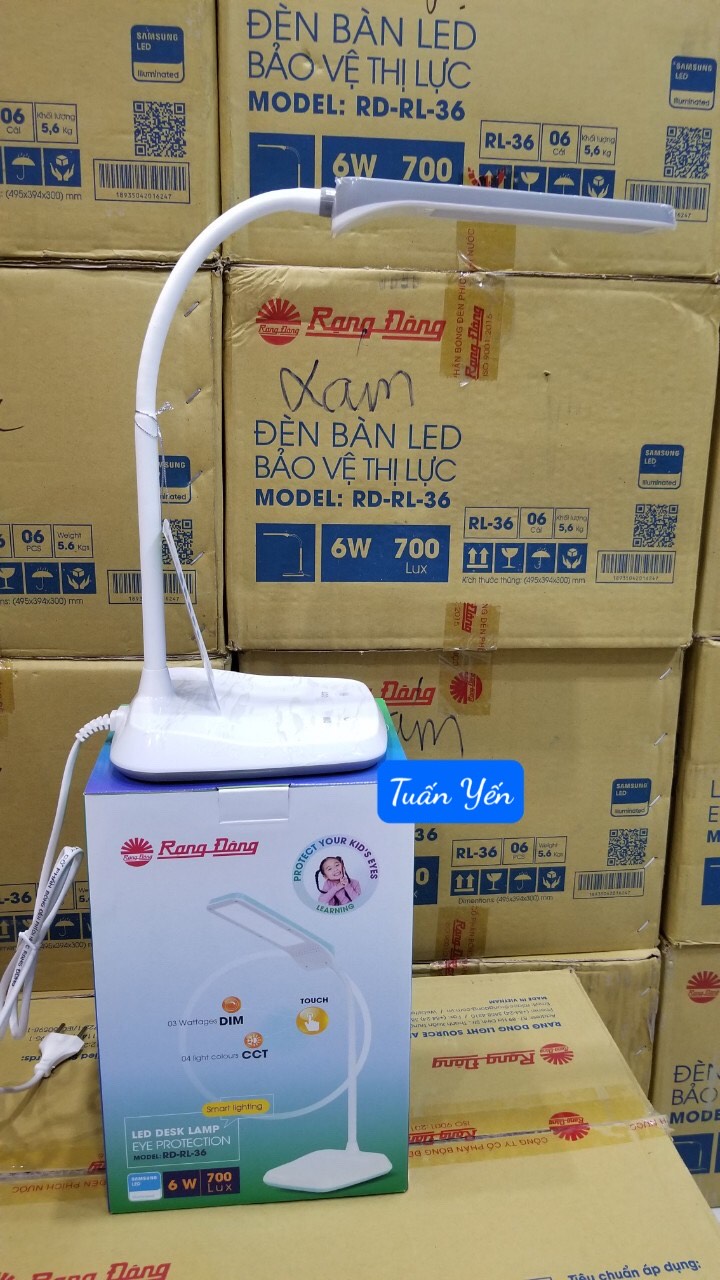 Đèn bàn học led cảm ứng chính hãng Rạng Đông Model: RD RL 36 LED