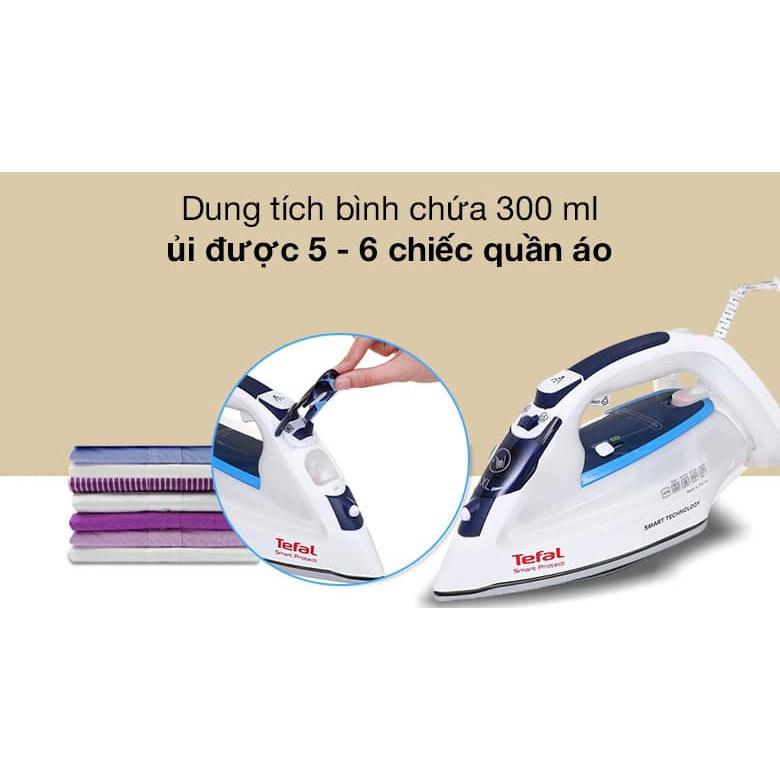 Bàn Ủi Hơi Nước Tefal FV4980, Bàn Là Cầm Tay, Công Suất 2600W, Chống Quá Nhiệt, Dùng Cho Mọi Loại Vải, Nhập Đức, BH 12 Tháng, Hàng Chính Hãng