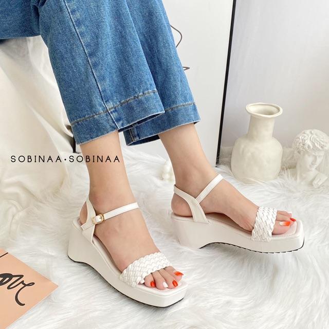 Sandal xuồng quai ngang bính