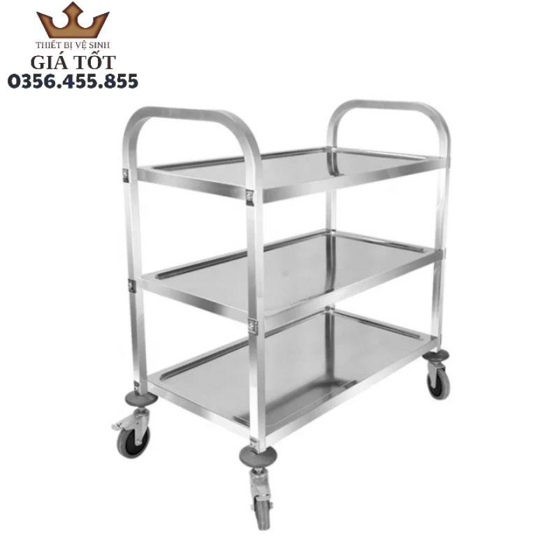 Xe đẩy inox 3 tầng 950*500*950mm