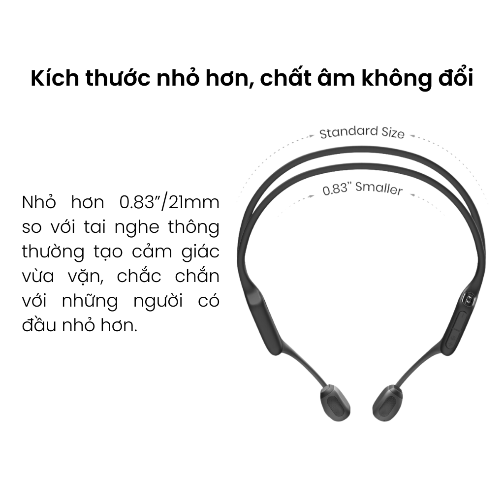 Tai nghe dẫn truyền xương Shokz OpenRun Pro mini S811 Màu Đen - Bảo Hành 2 năm - Hàng Chính Hãng