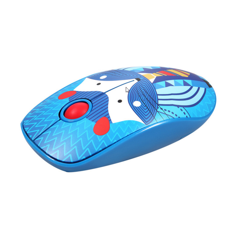 Chuột Không Dây Forter V8 Slient Mouse (Không tiếng ồn) Màu Xanh Dương - Hàng Chính Hãng