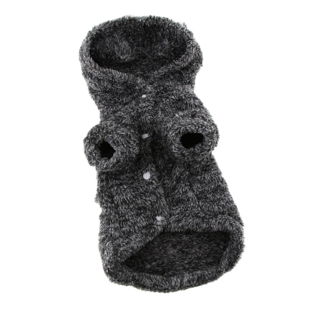 Coral Fleece Clothes Lazy Bear Dress Up Black Hoodie Dog Costume