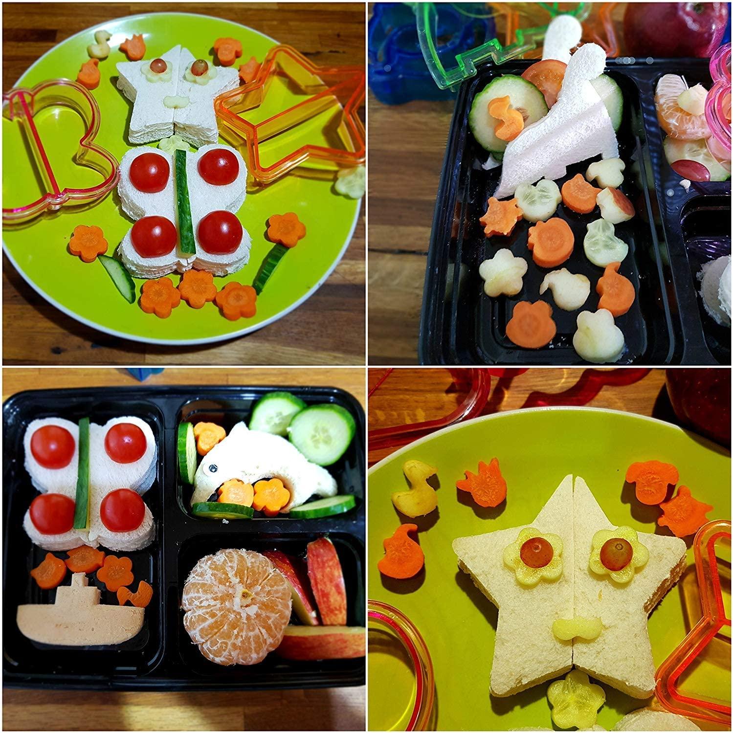 Bộ 6 Dụng Cụ Cắt Bánh Sandwich Và Dụng Cụ Tẩy Vỏ Bánh Mì Cho Trẻ Em