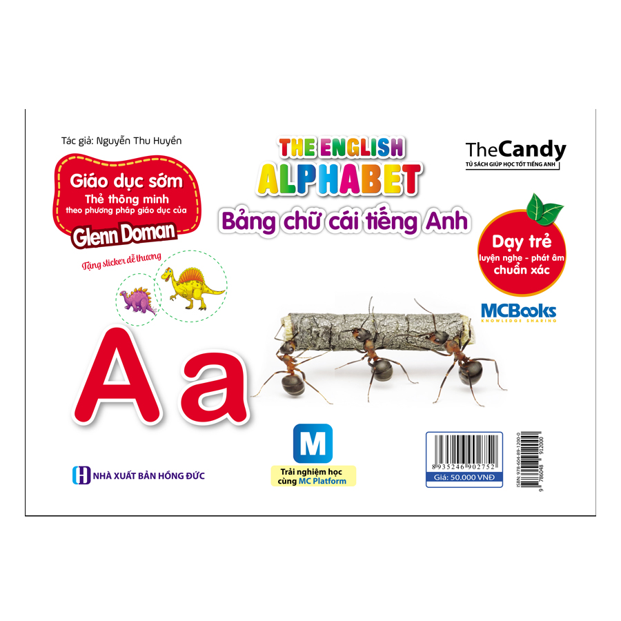 Flashcard Dạy Trẻ Theo Phương Pháp Glenn Doman - Bảng Chữ Cái Tiếng Anh (Dùng Kèm App)