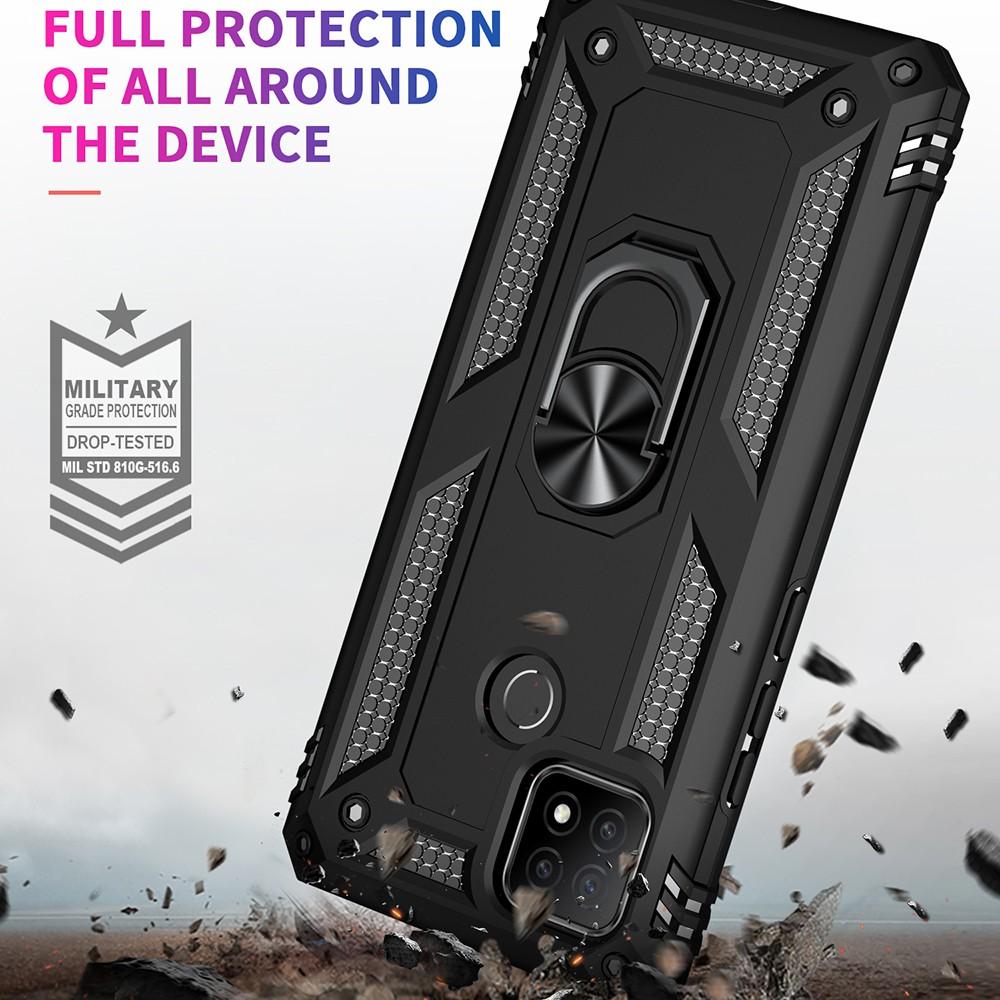 Ốp lưng cho Oppo A15 chống sốc 2 lớp kèm nhẫn iring làm giá đỡ