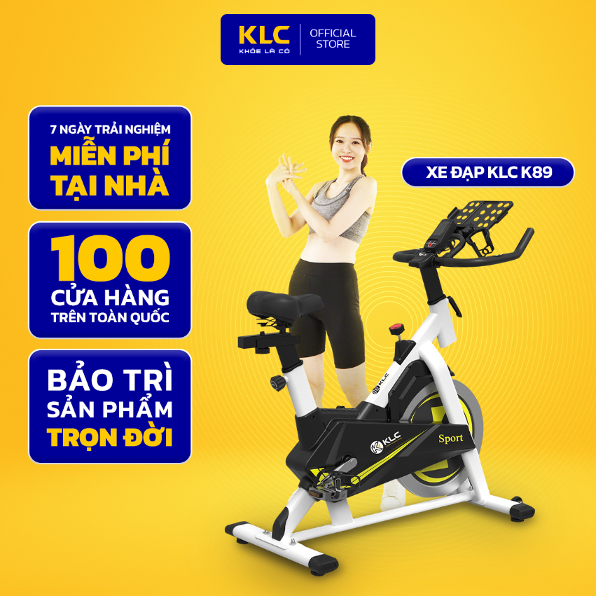 Xe đạp tập thể dục tại nhà KLC K-89 SPORT, điều chỉnh luyện tập theo ý thích, tăng cơ giảm mỡ hiệu quả, tăng cường sức khoẻ.